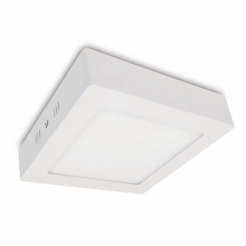 SLIM, PLAFÓN LED CUADRADO BLANCO 12W - 6500K